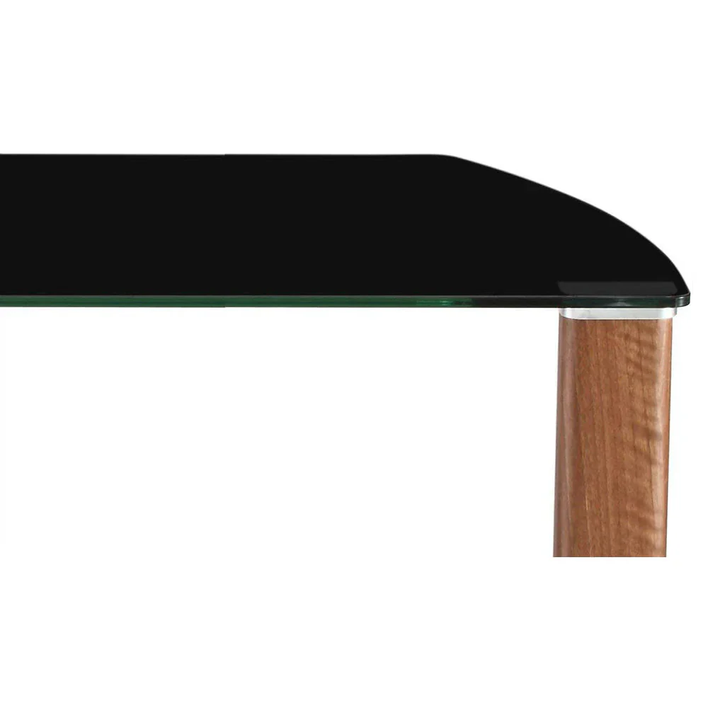 Alphason Century Stand 1200mm, Up to 55" - Walnut & Black Glass | ADCE1200-BLK - Image 3