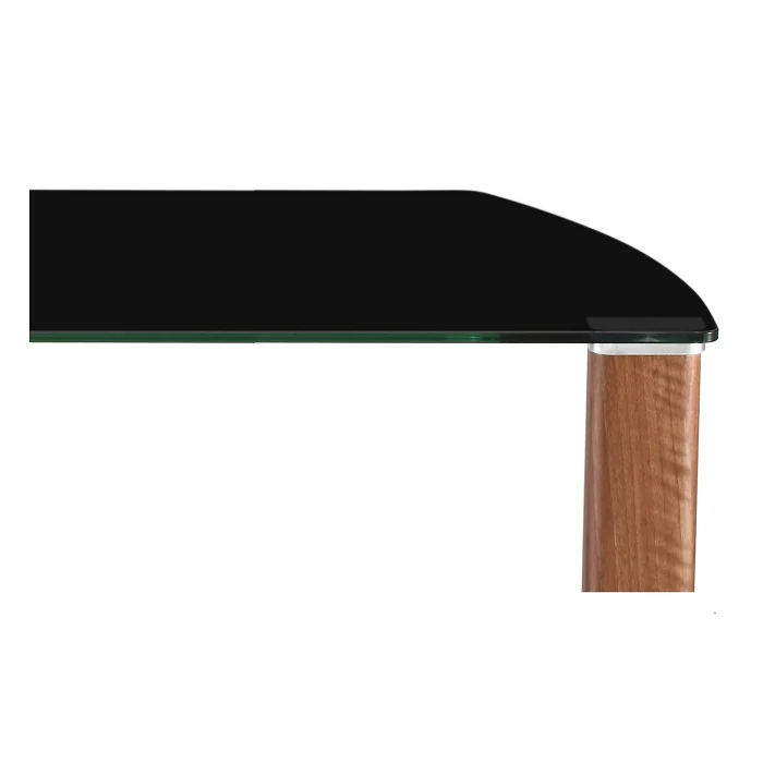 Alphason Century Stand 1500mm, Up to 70" - Walnut & Black Glass | ADCE1500-BLK - Image 3