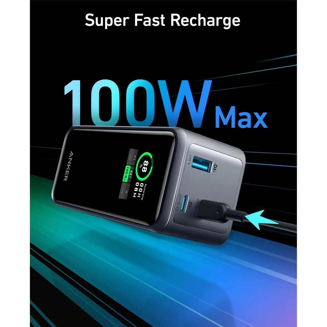 Anker Prime Power Bank 20000mAh 200W Black | A1336011 - Image 3