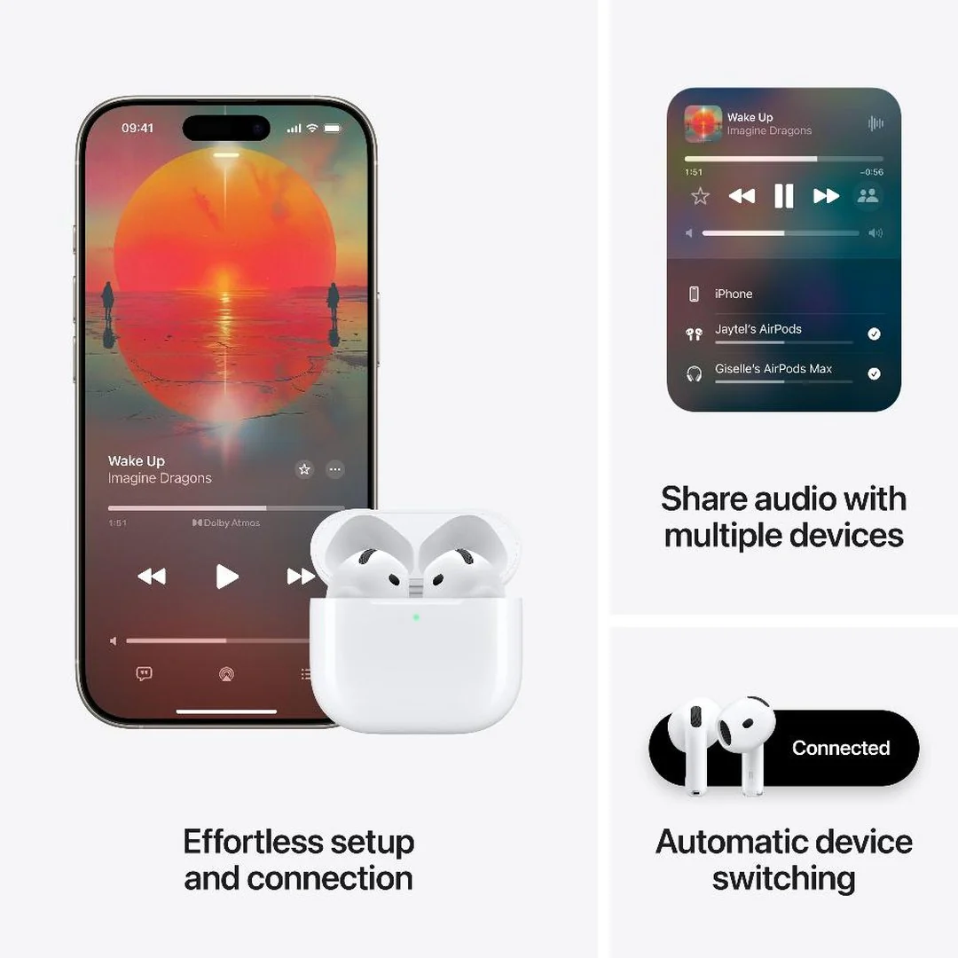 Apple Airpods 4 with Active Noise Cancellation - White | MXP93ZM/A - Image 8