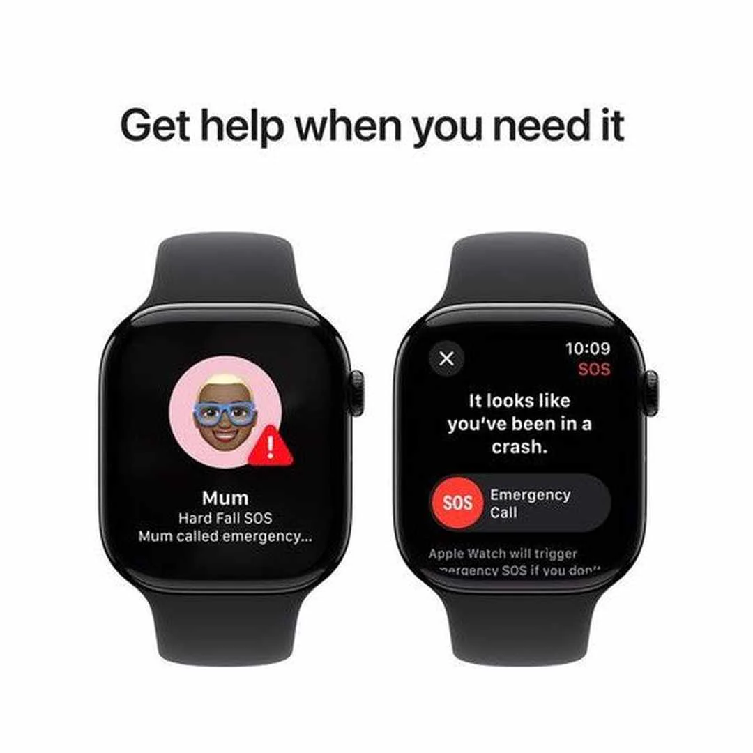 Apple Watch Series 10 GPS 46mm Jet Black Aluminium Case with Black Sport Band - M/L | MWWQ3QA/A - Image 6