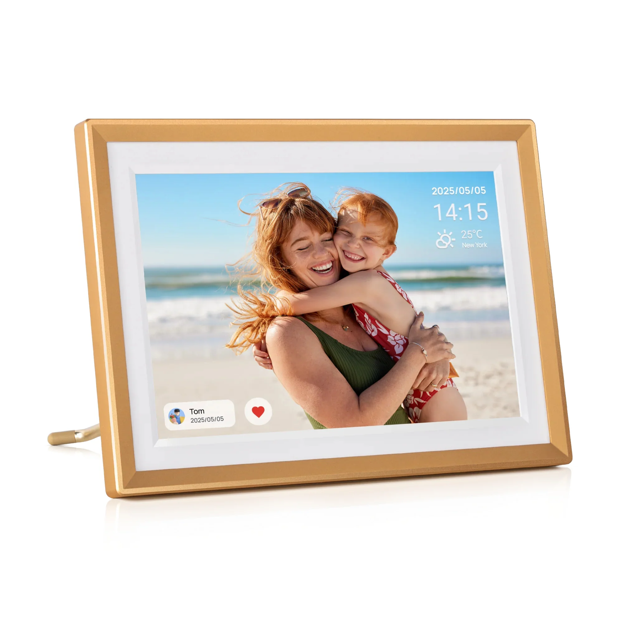 Arzopa D14 14" Digital Photo Frame Champagne Gold | Touch Screen WiFi - Image 13
