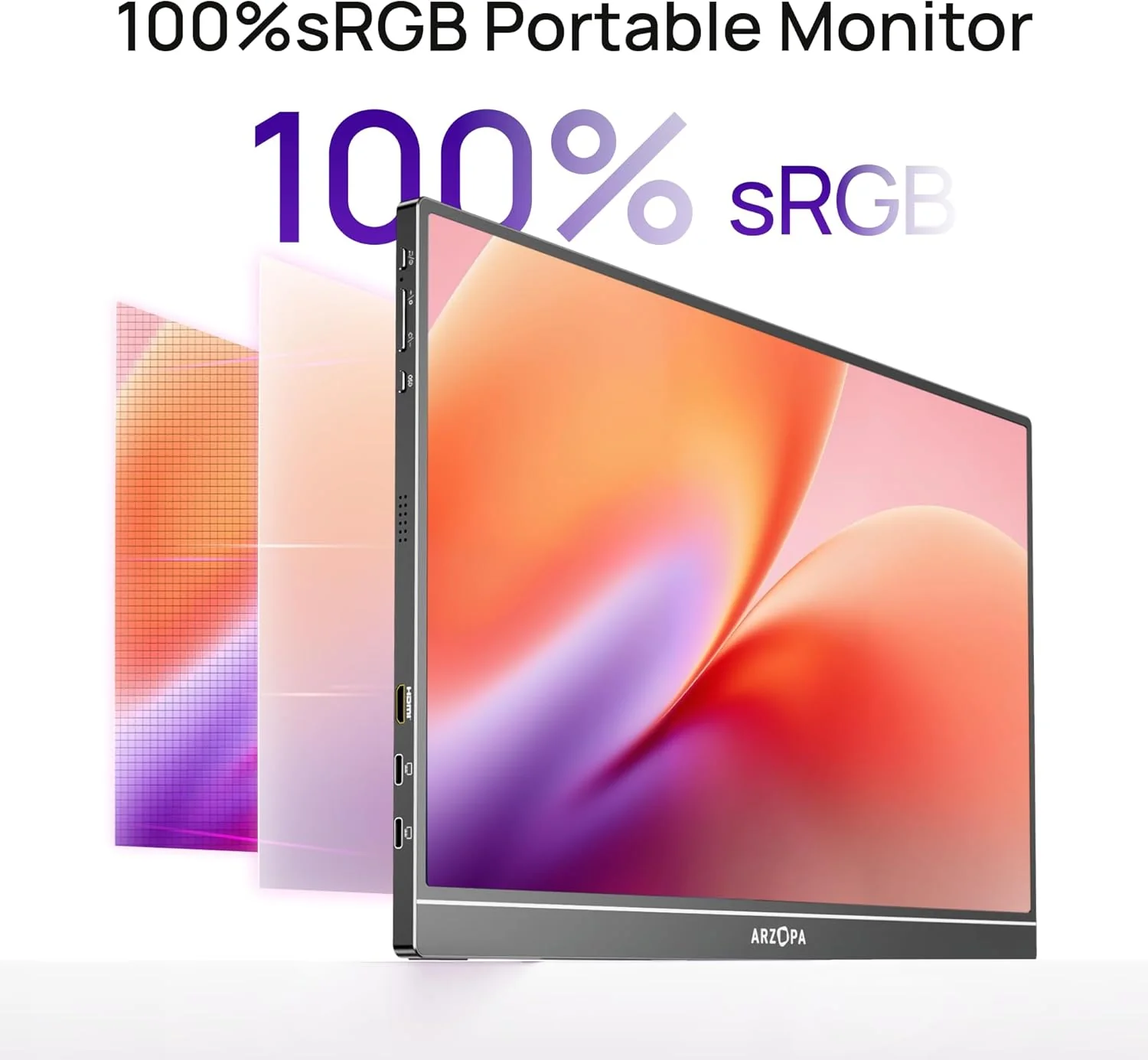 ARZOPA Z1C 16.1" FHD Portable Monitor with Built-in Kickstand | Z1C - Image 3