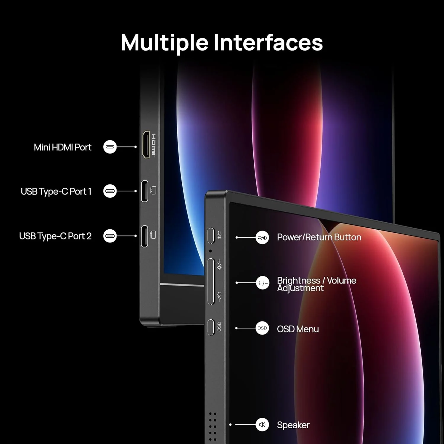 ARZOPA Z1FC 16.1" 144Hz Portable Gaming Monitor with Kickstand | Z1FC - Image 7