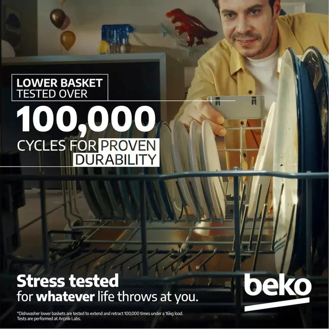 Beko 60cm Freestanding Black Dishwasher | DVN04320B - Image 10