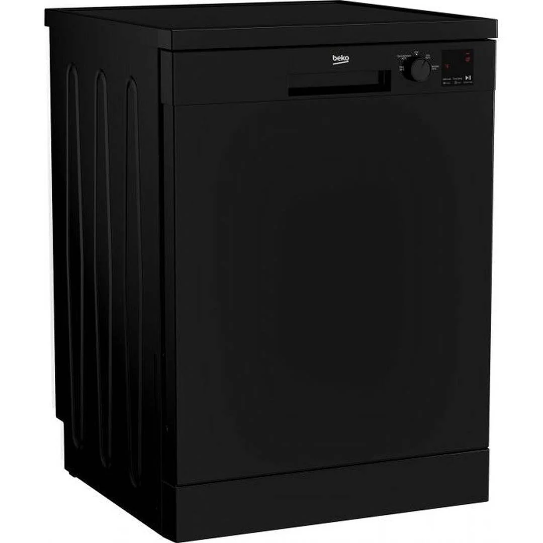 Beko 60cm Freestanding Black Dishwasher | DVN04320B - Image 3