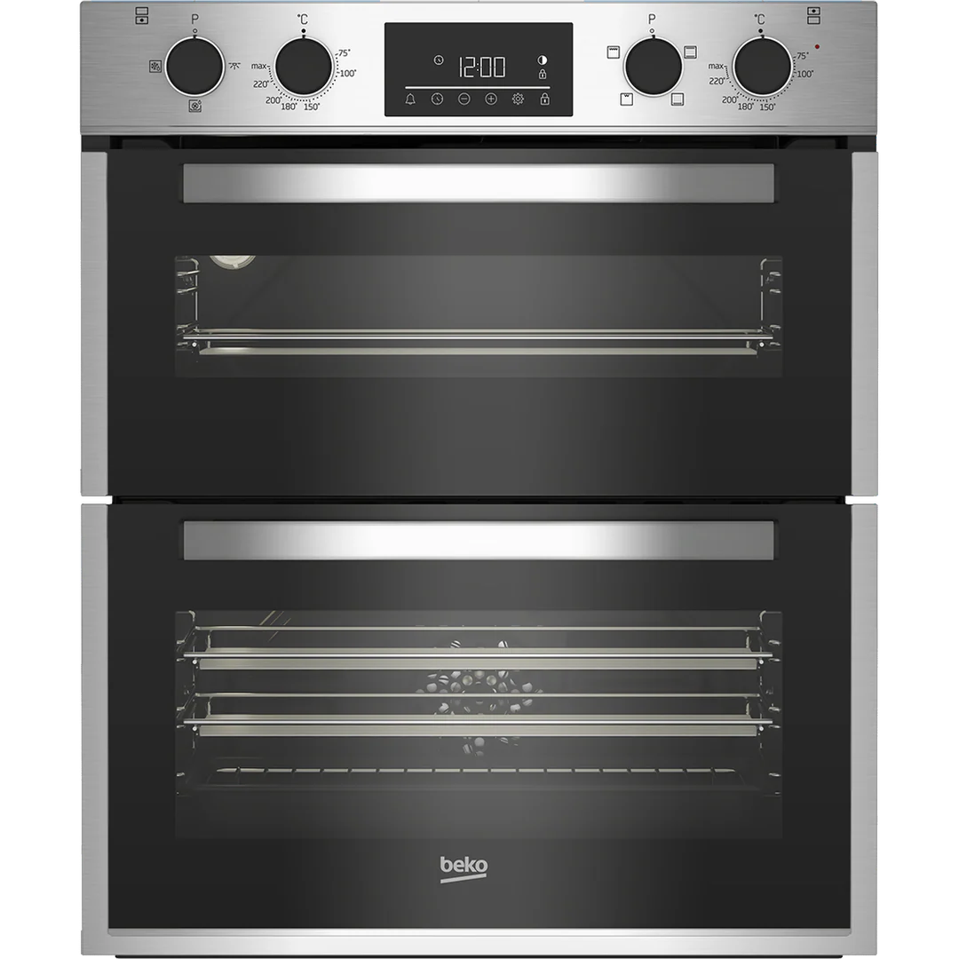 Beko 72cm Built-Under Double Fan Oven with Touch Controls | BBTF26300X