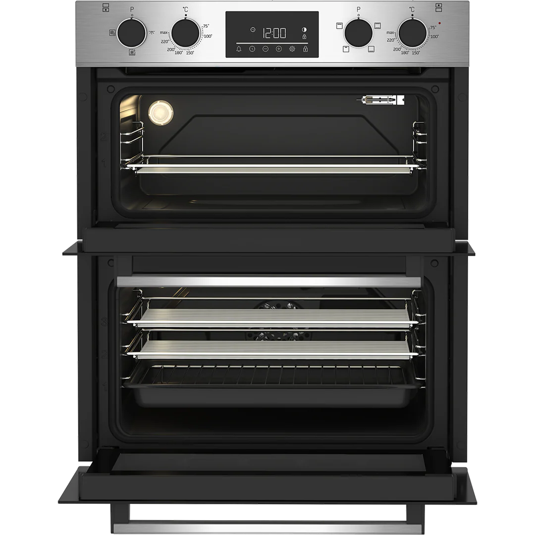 Beko 72cm Built-Under Double Fan Oven with Touch Controls | BBTF26300X - Image 2