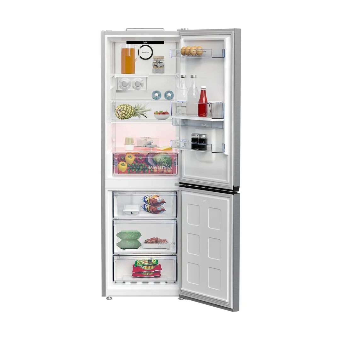 Beko HarvestFresh 60/40 Fridge Freezer - Stainless Steel | CNB3G4686DVPS - Image 2