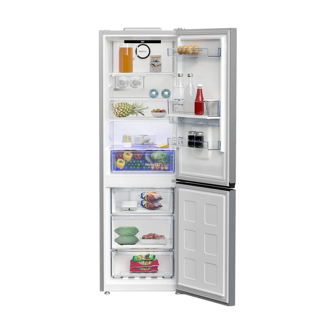 Beko HarvestFresh 60/40 Fridge Freezer - Stainless Steel | CNB3G4686DVPS - Image 3