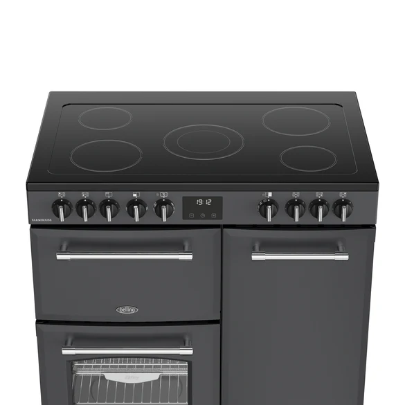 Belling Farmhouse 90 cm Electric Ceramic Range Cooker | FH90EANT - Image 5