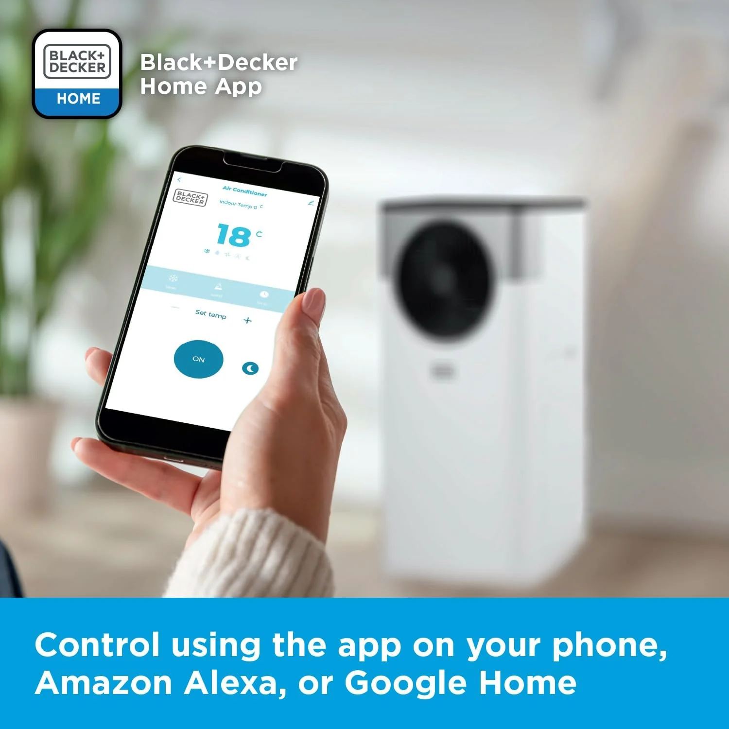 BLACK+DECKER 5,000 BTU Smart Portable Air Conditioner | BXAC40032GB - Image 3