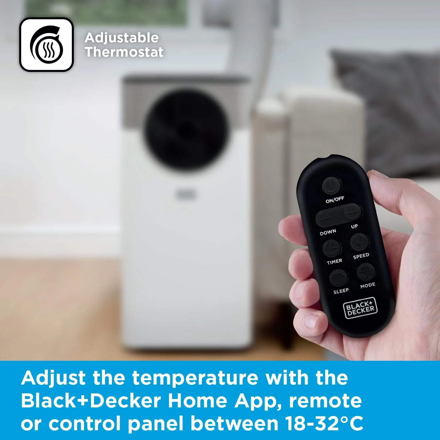 BLACK+DECKER 5,000 BTU Smart Portable Air Conditioner | BXAC40032GB - Image 6