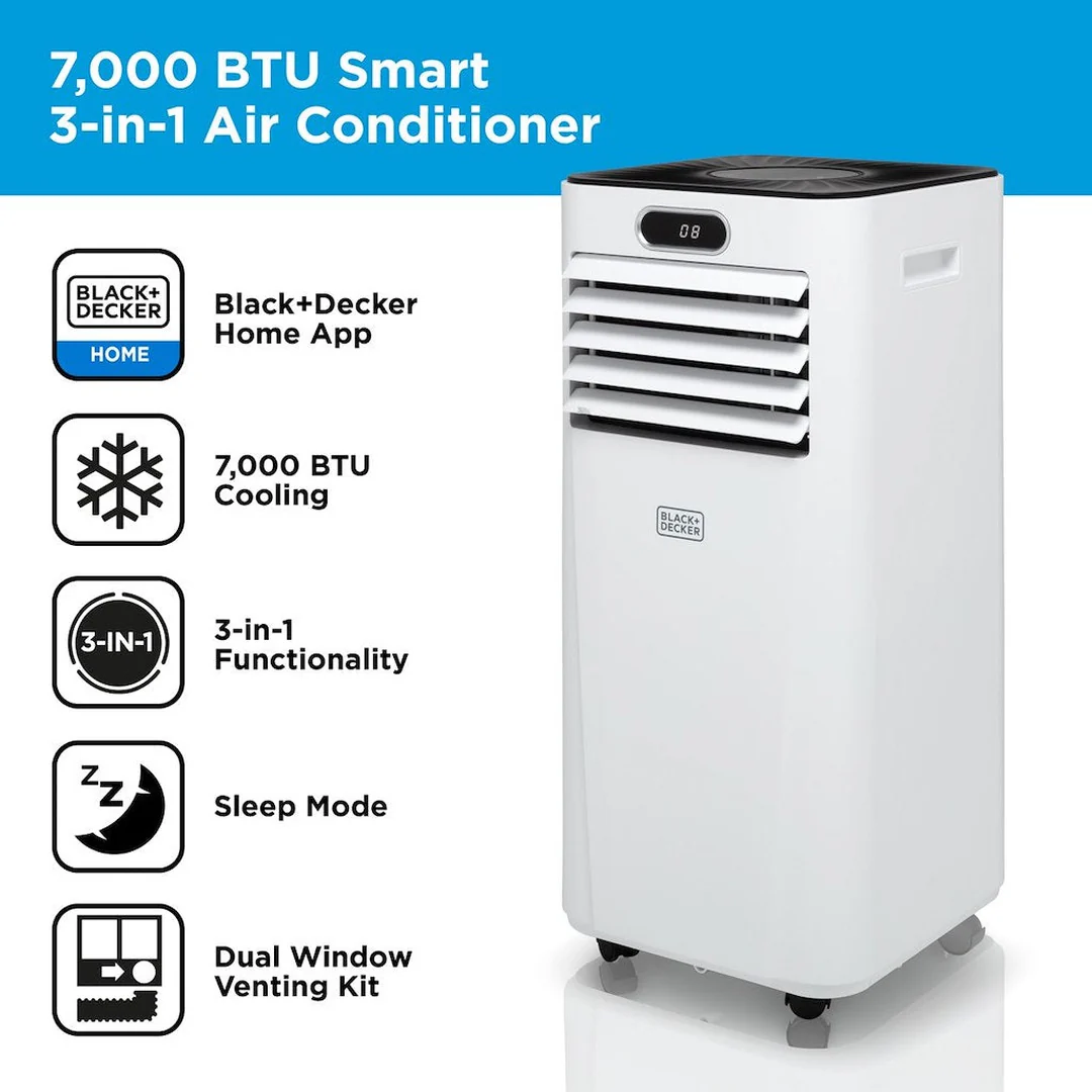 Black & Decker 7000BTU Smart Air Conditioner | BXAC40024GB - Image 3