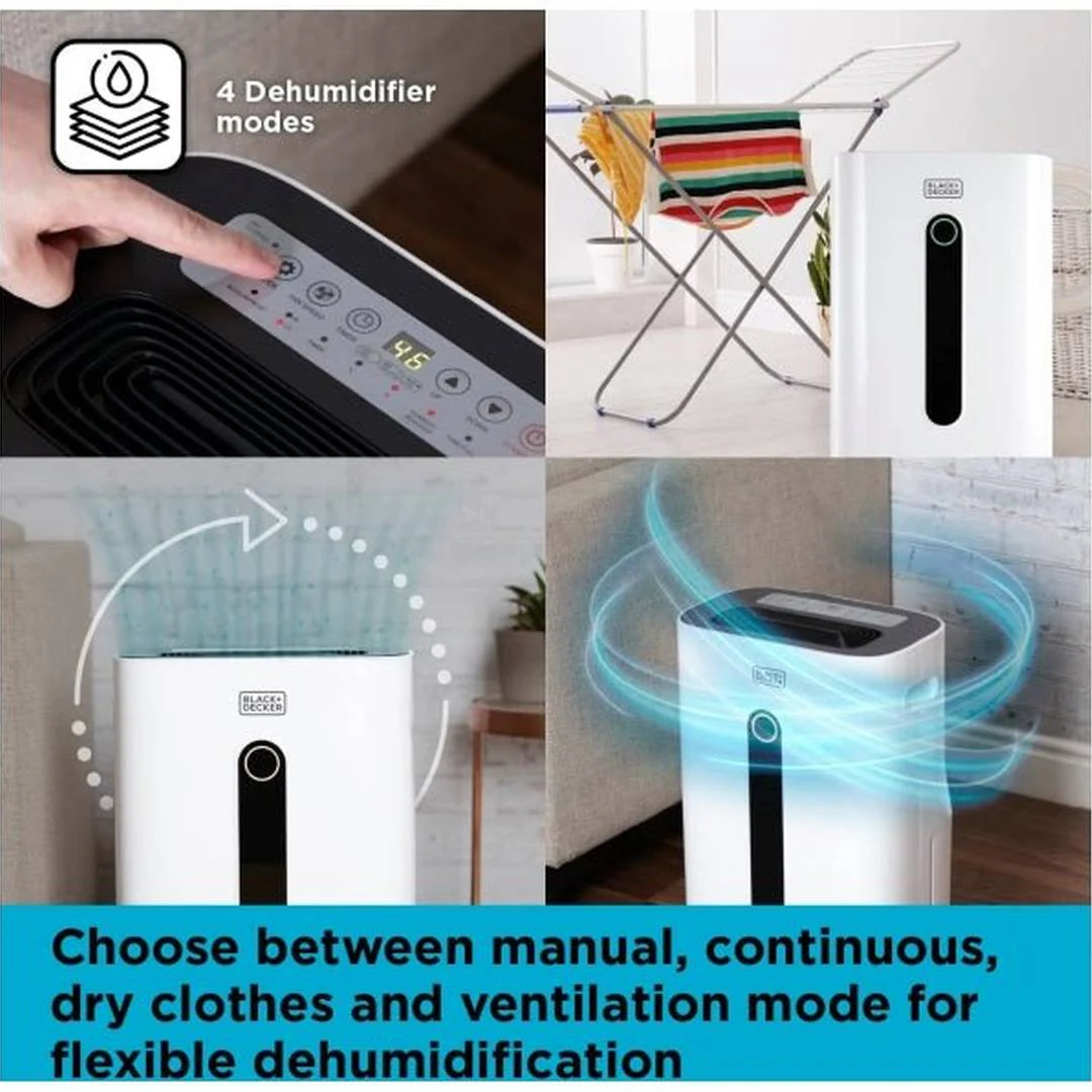 Black & Decker H6000 20L Dehumidifier | BXEH60004GB - Image 5