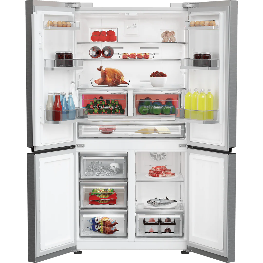 Blomberg 4 Door Fridge Freezer with VitaminCare+ Stainless Steel | KQD114VPX - Image 3