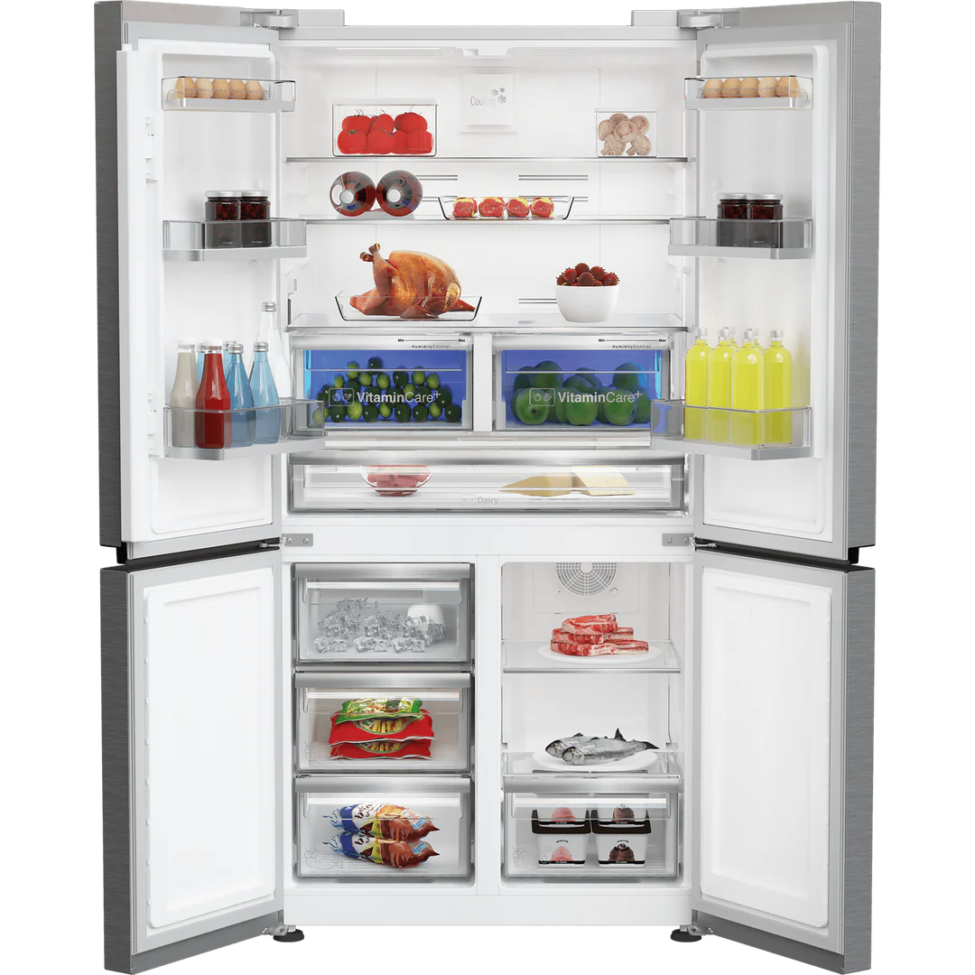 Blomberg 4 Door Fridge Freezer with VitaminCare+ Stainless Steel | KQD114VPX - Image 4