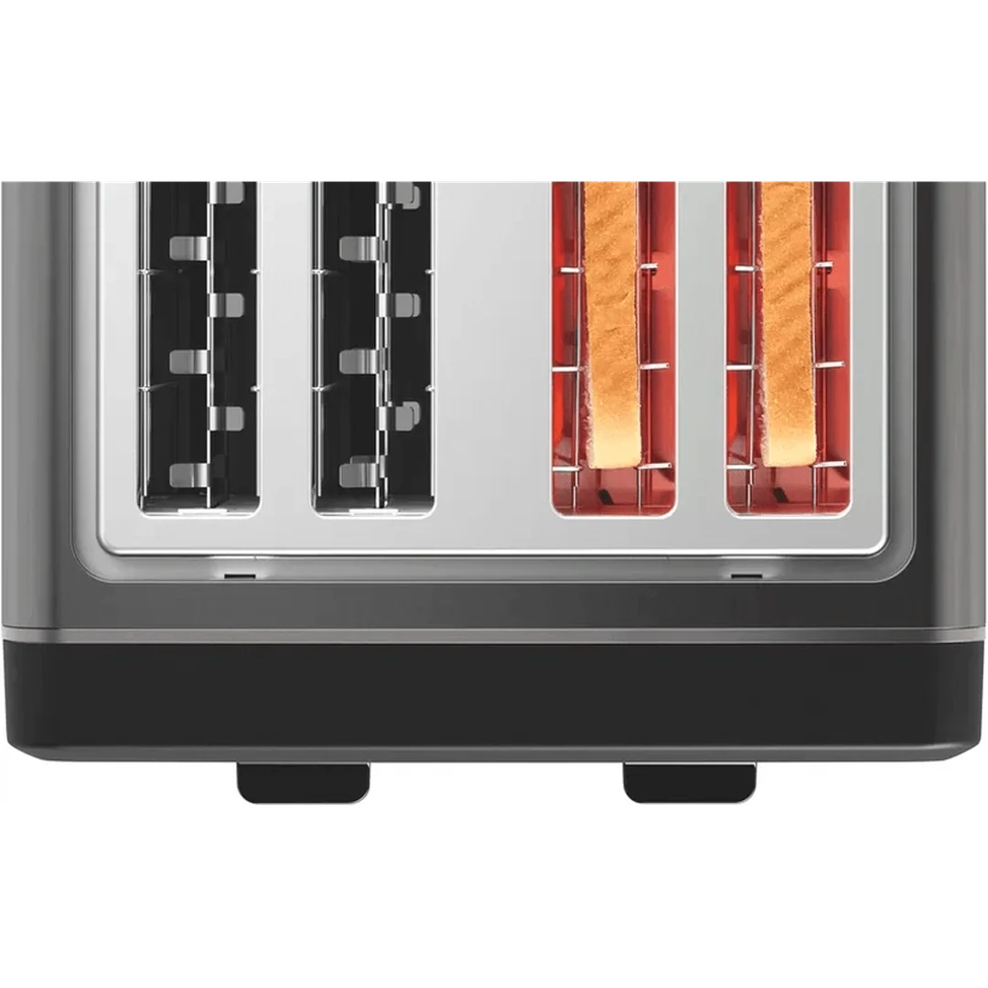 Bosch DesignLine Graphite 4 Slice Toaster | TAT5P445GB - Image 4