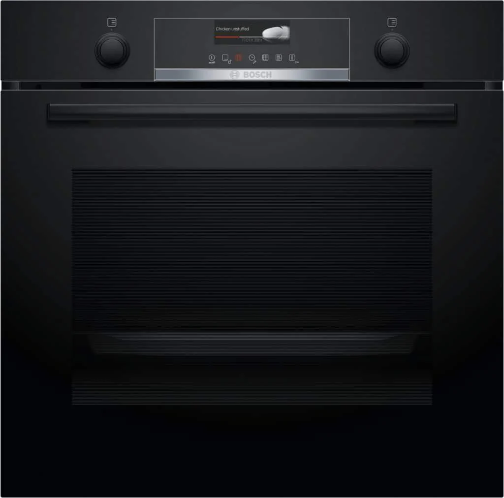 Bosch Serie 6 60cm 71 Litre Built-In Single Oven Black | HBG579BB6B