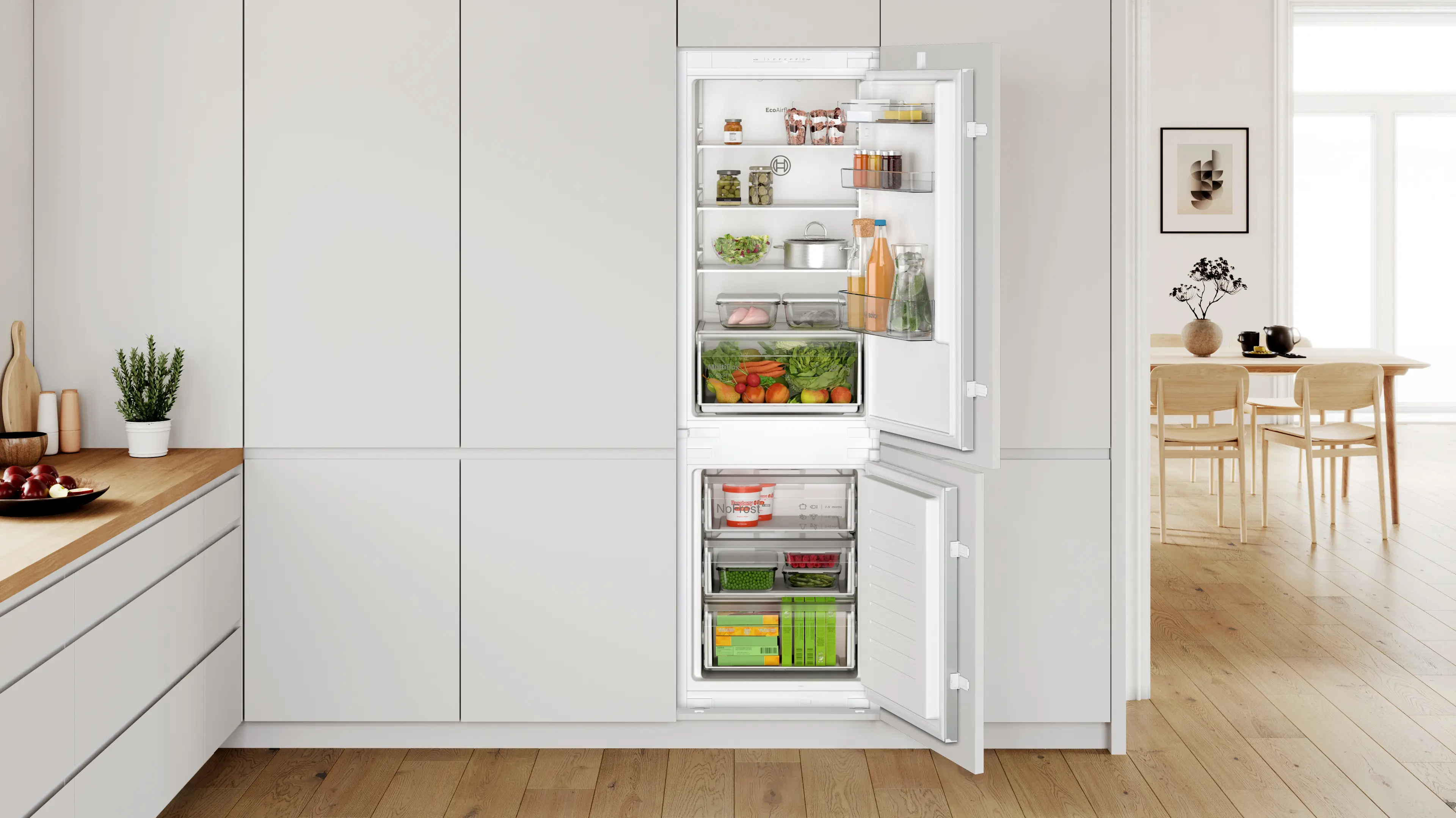 Bosch Series 2 260L Built-In Fridge Freezer | KIN86NSE0G - Image 2