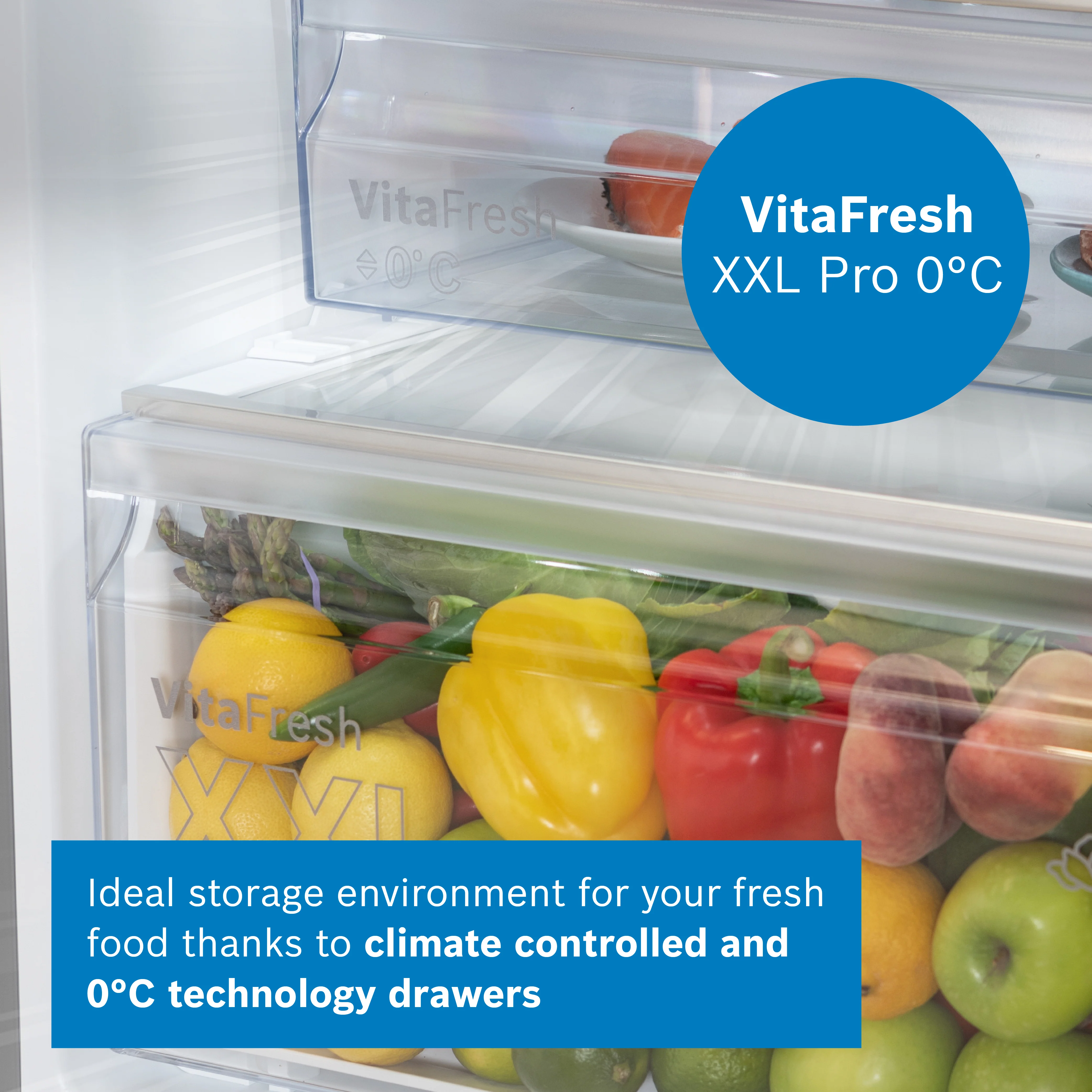 Bosch Series 4 260L Built-In Fridge Freezer | KIN86VFE0G - Image 2