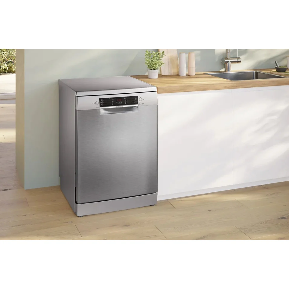 Bosch Series 2 free-standing dishwasher 60 cm Brushed steel anti-fingerprint | SMS26AI08G - Image 2