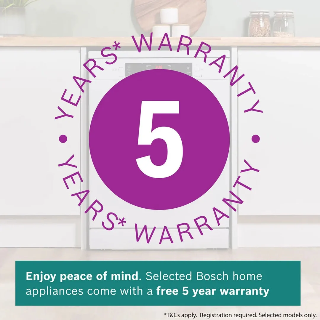 Bosch Series 2 free-standing dishwasher 60 cm White | SMS26AW08G - Image 6