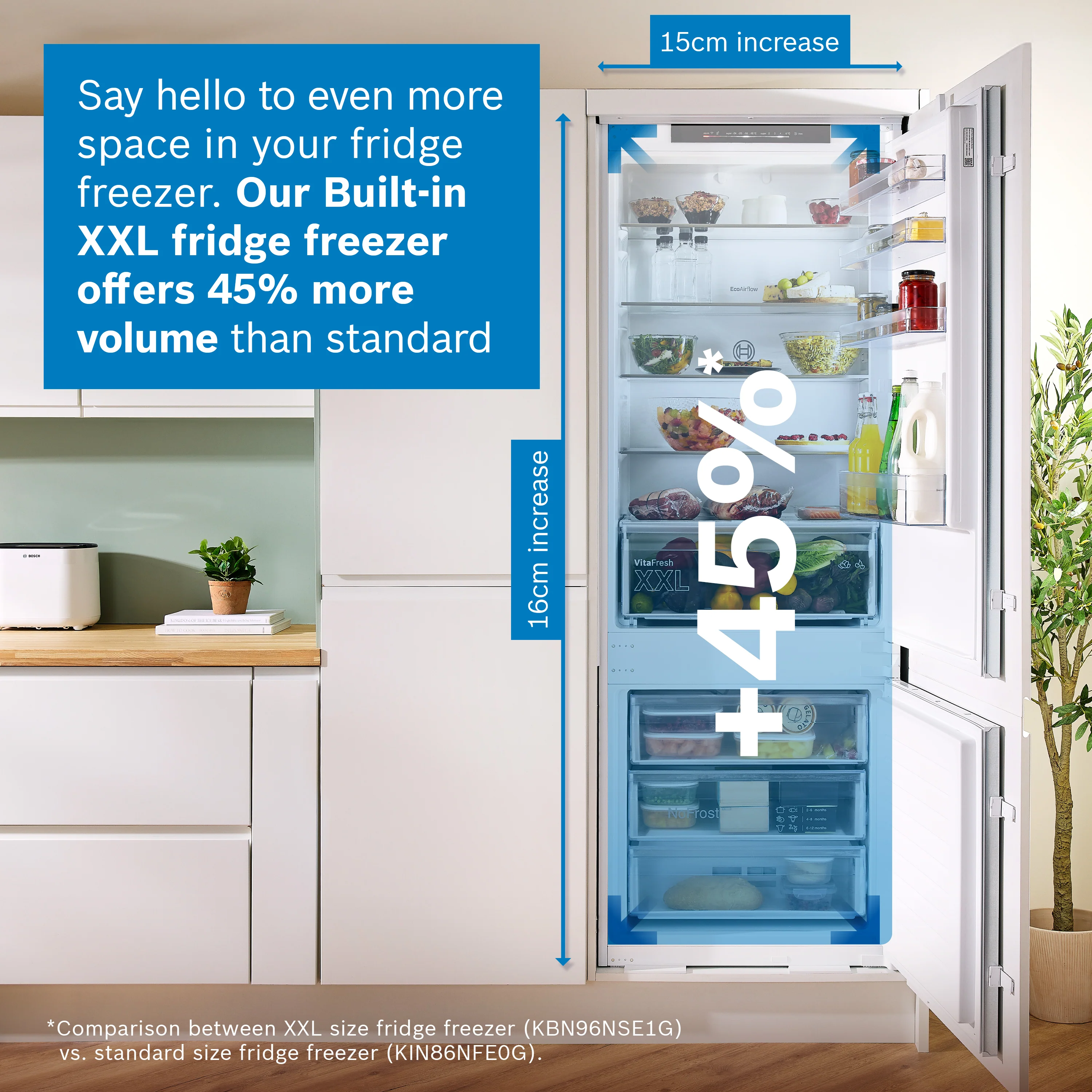 Bosch Series 4 363L 60cm Frost Free Fridge Freezer | KGN392LDFG - Image 13