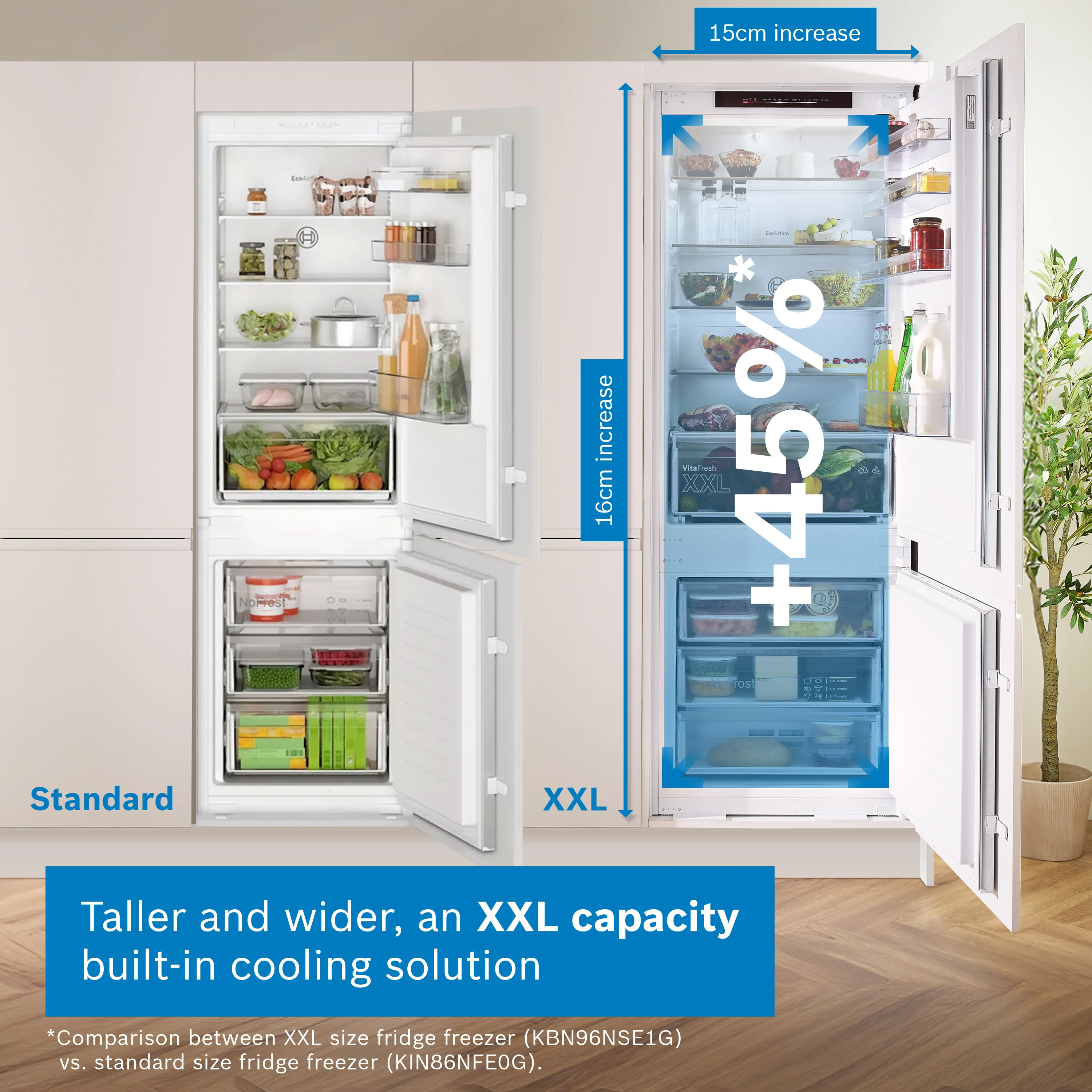 Bosch Series 4 363L 60cm Frost Free Fridge Freezer | KGN392LDFG - Image 14