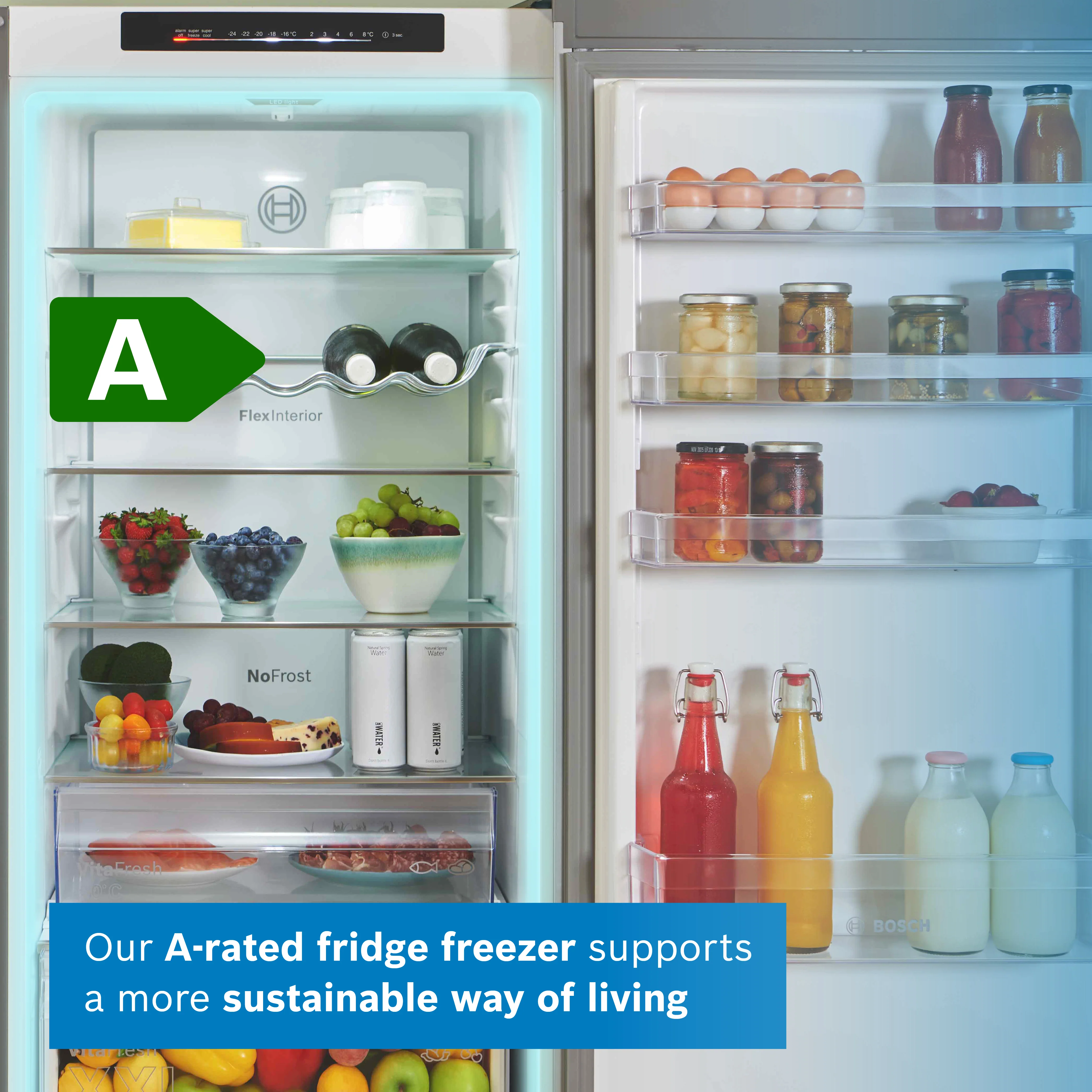 Bosch Series 4 363L 60cm Frost Free Fridge Freezer | KGN392LDFG - Image 15