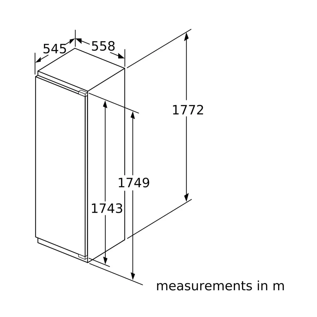 Bosch Series 4 built-in freezer 177.2 x 55.8 cm flat hinge | GIN81VEE0G - Image 4