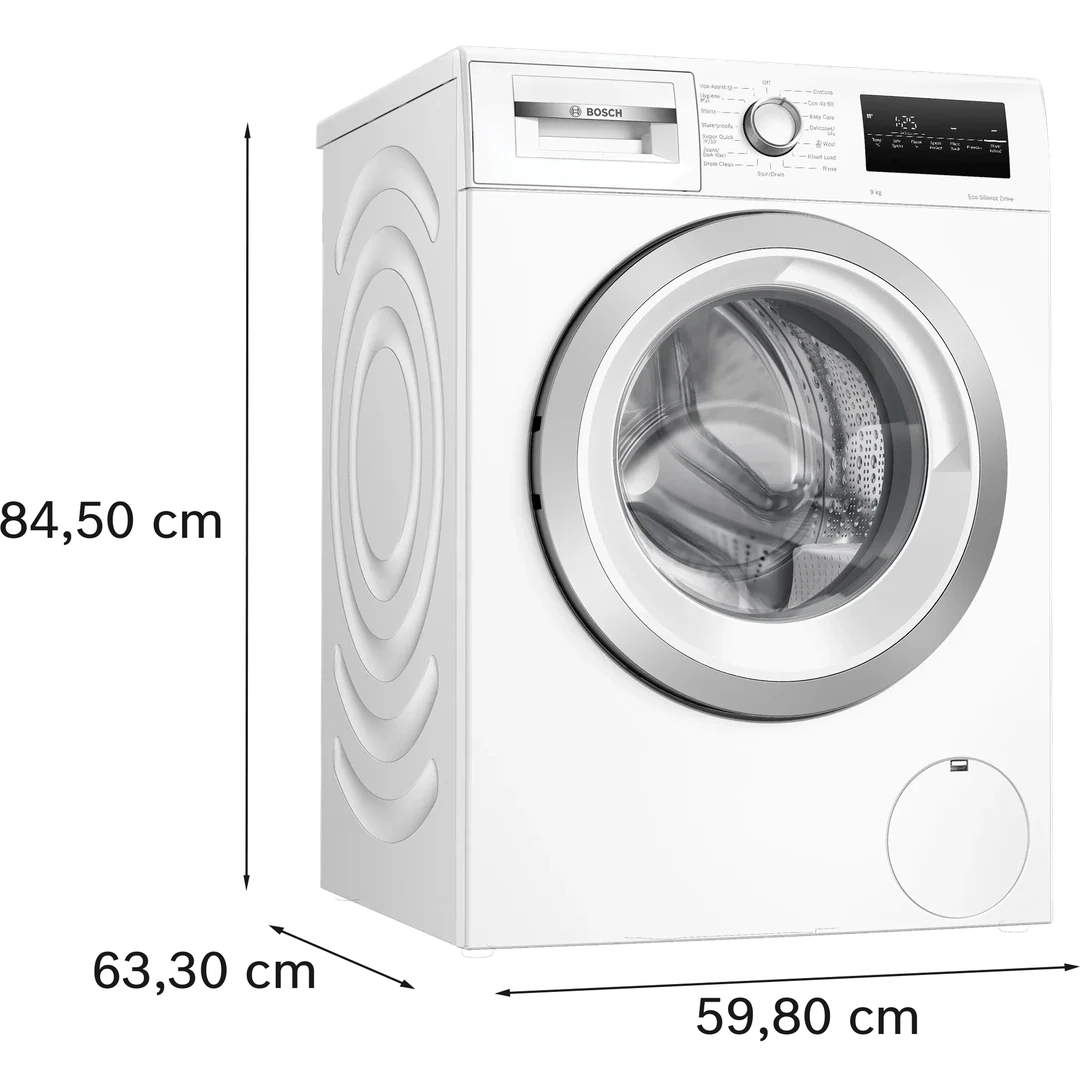 Bosch Series 4 Washing machine, Front Loader 9kg 1400 rpm - White | WAN28259GB - Image 6