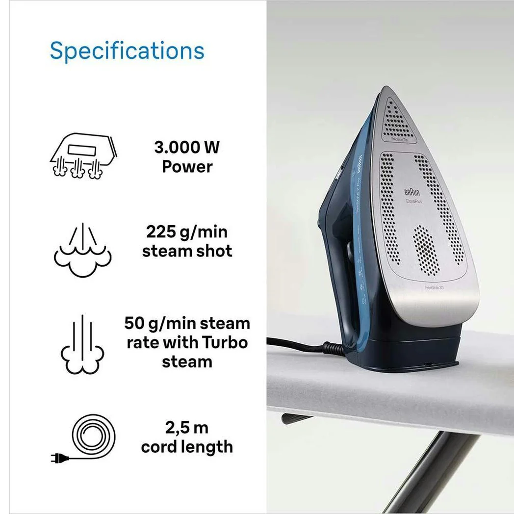 Braun TexStyle 7 Pro Steam Iron Blue | SI7160BL - Image 4