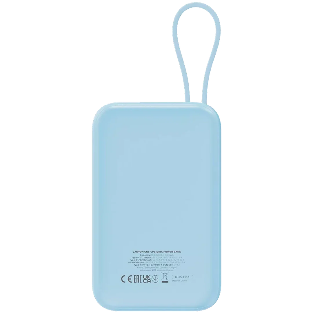 Canyon Power Bank OnPower 10,000 mAh | CNS-CPB101BL - Image 4