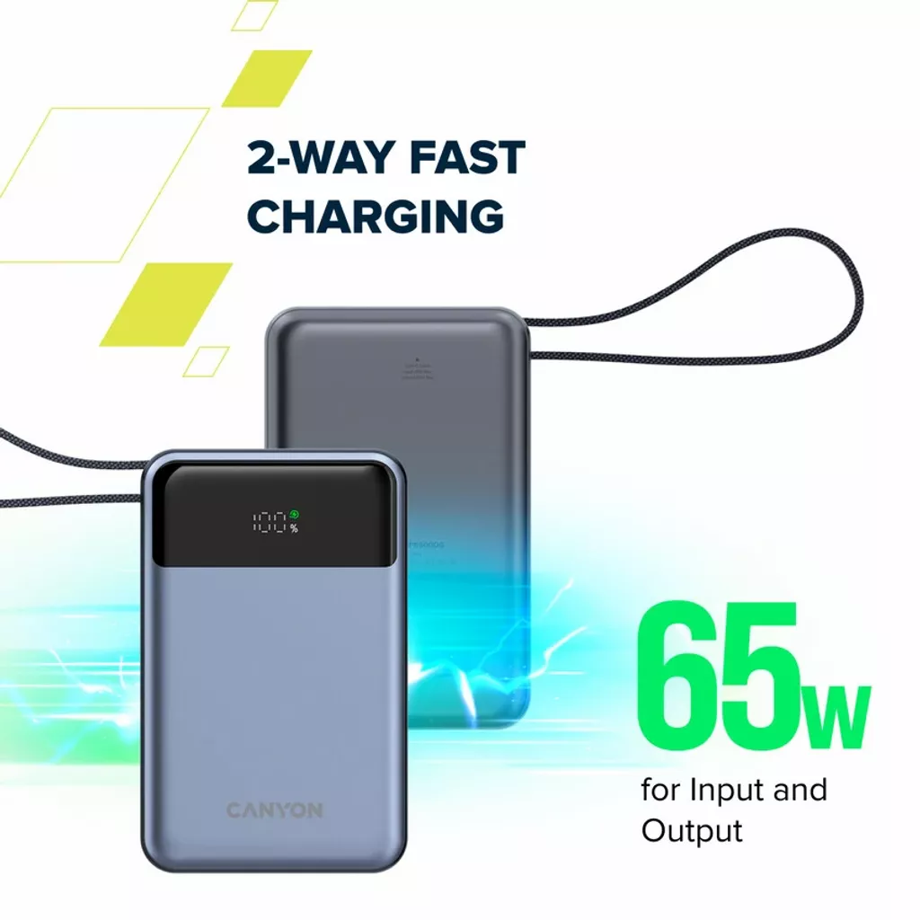Canyon Power Bank OnPower PB-600 20,000mAh | CNS-CPB600DG - Image 7