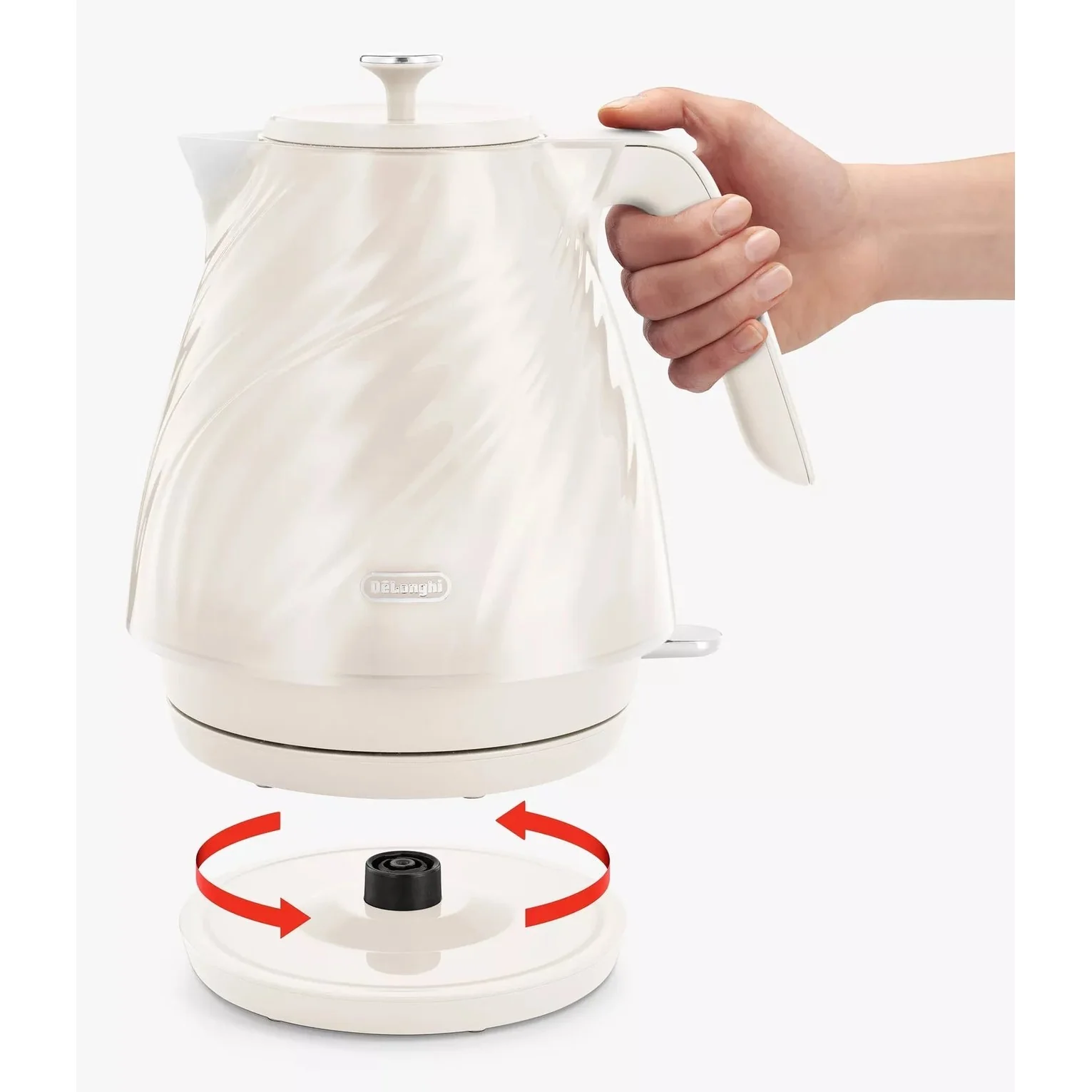 De’Longhi Ballerina Seta Kettle – Silk Cream | KBDS3001.CR - Image 2
