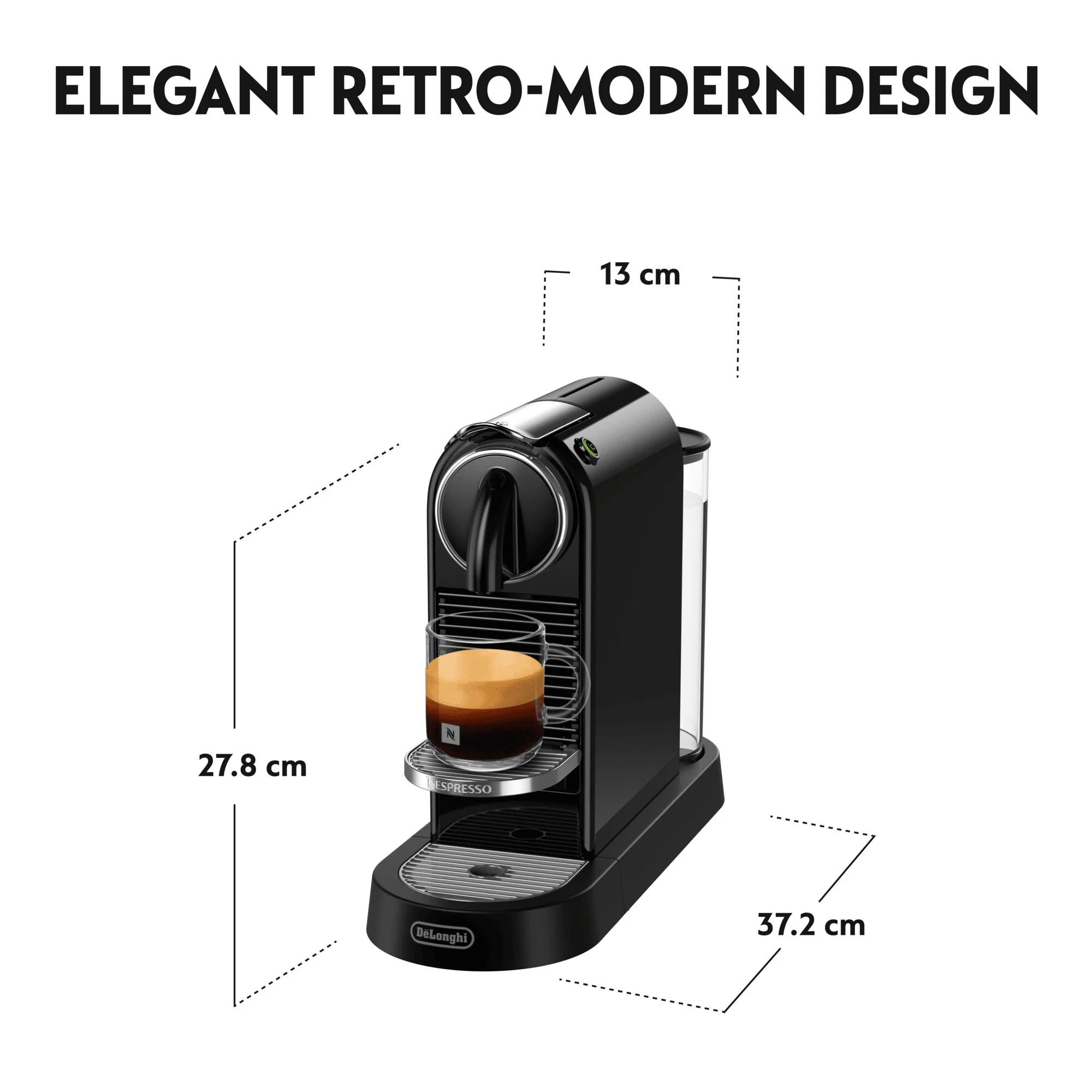 De’Longhi Citiz Espresso Machine | EN167.B - Image 4