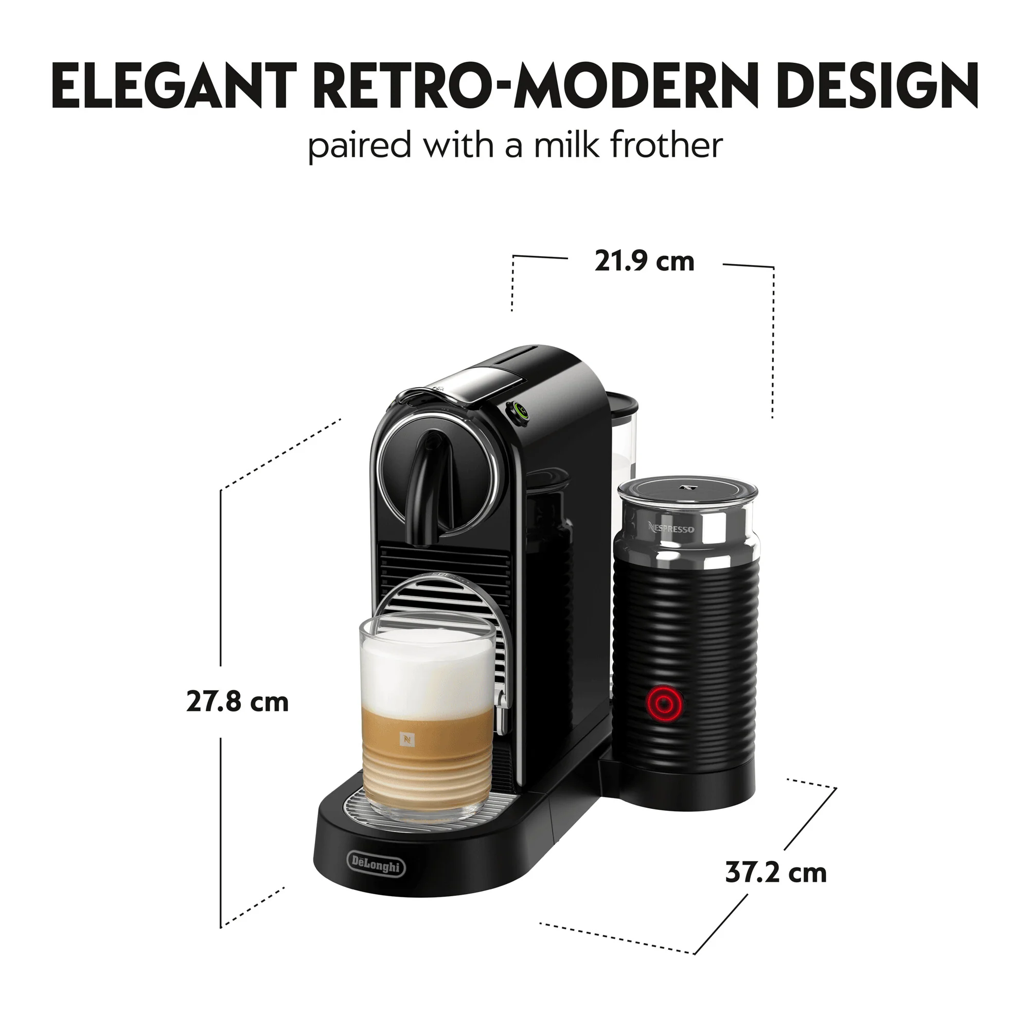 De’Longhi Citiz Espresso Machine & Milk Frother | EN267.BAE - Image 4