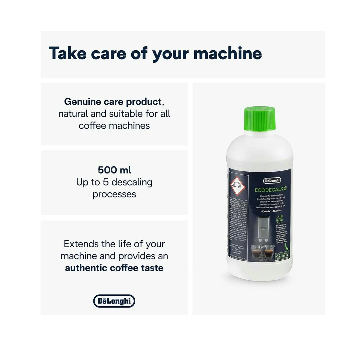 De’Longhi EcoDecalk Descaler | DLSC500 - Image 2