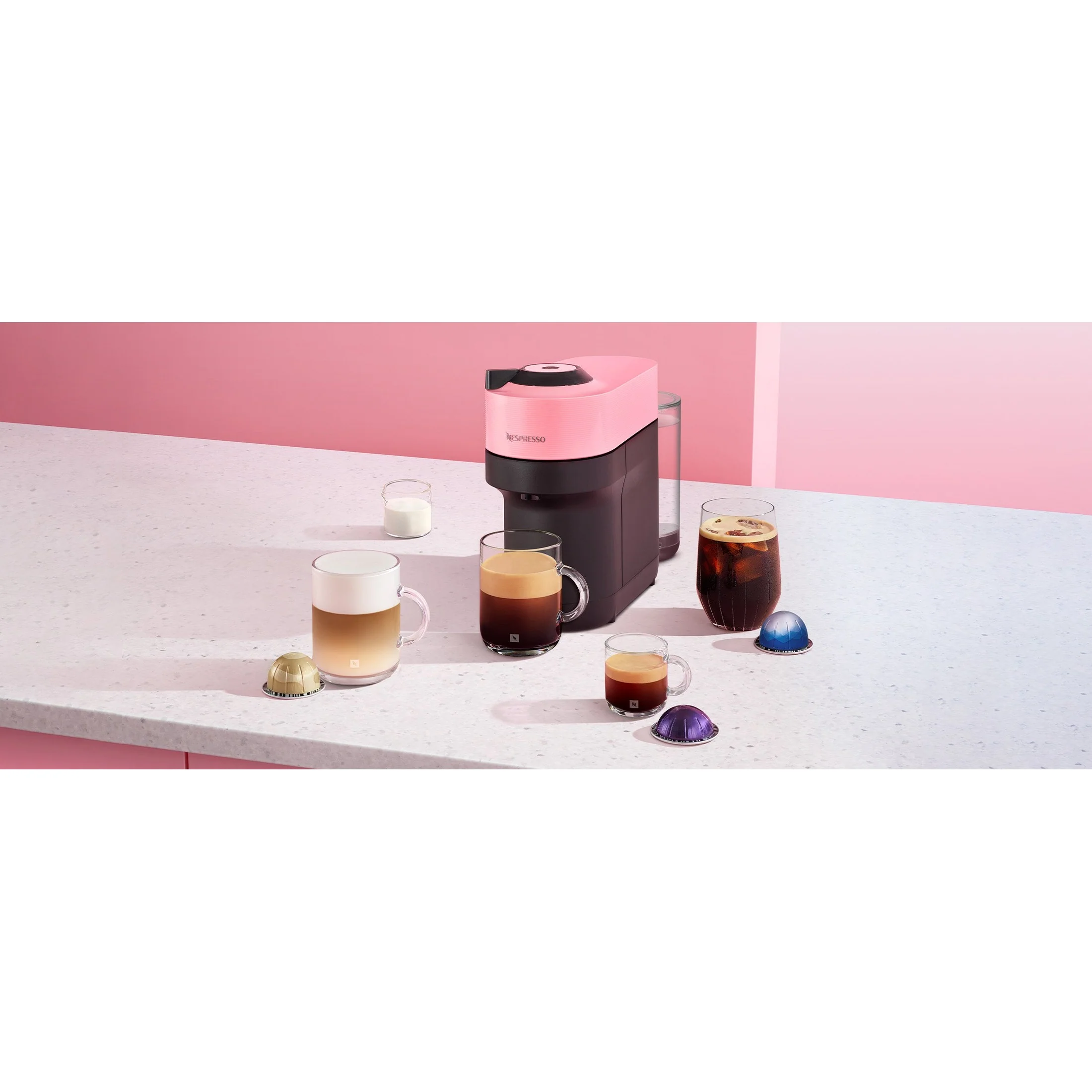 De’Longhi Nespresso Vertuo Pop Capsule Coffee Machine - Pink | ENV90.P - Image 17