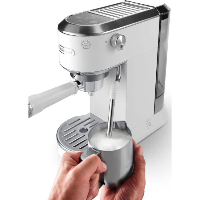 De'Longhi Dedica Duo with Advanced Milk Steam Wand & Cold Brew Option - White - Image 3