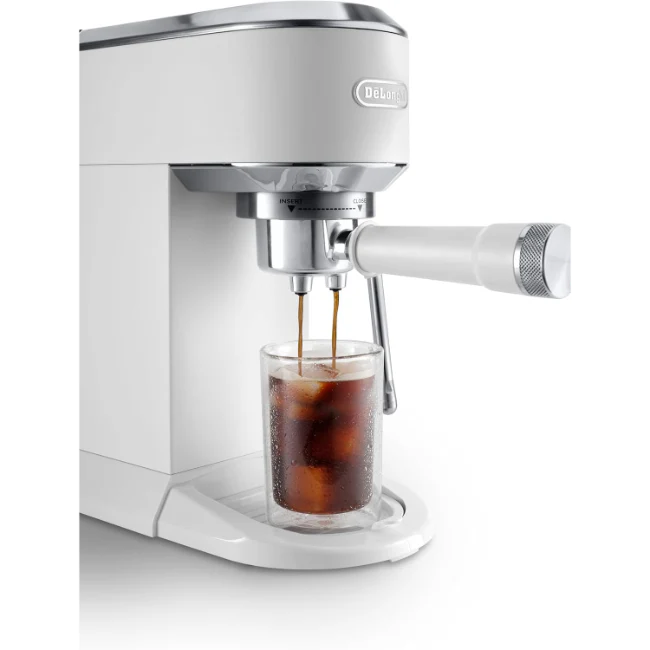 De'Longhi Dedica Duo with Advanced Milk Steam Wand & Cold Brew Option - White - Image 4