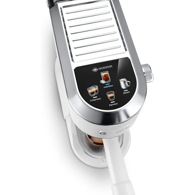 De'Longhi Dedica Duo with Advanced Milk Steam Wand & Cold Brew Option - White - Image 5