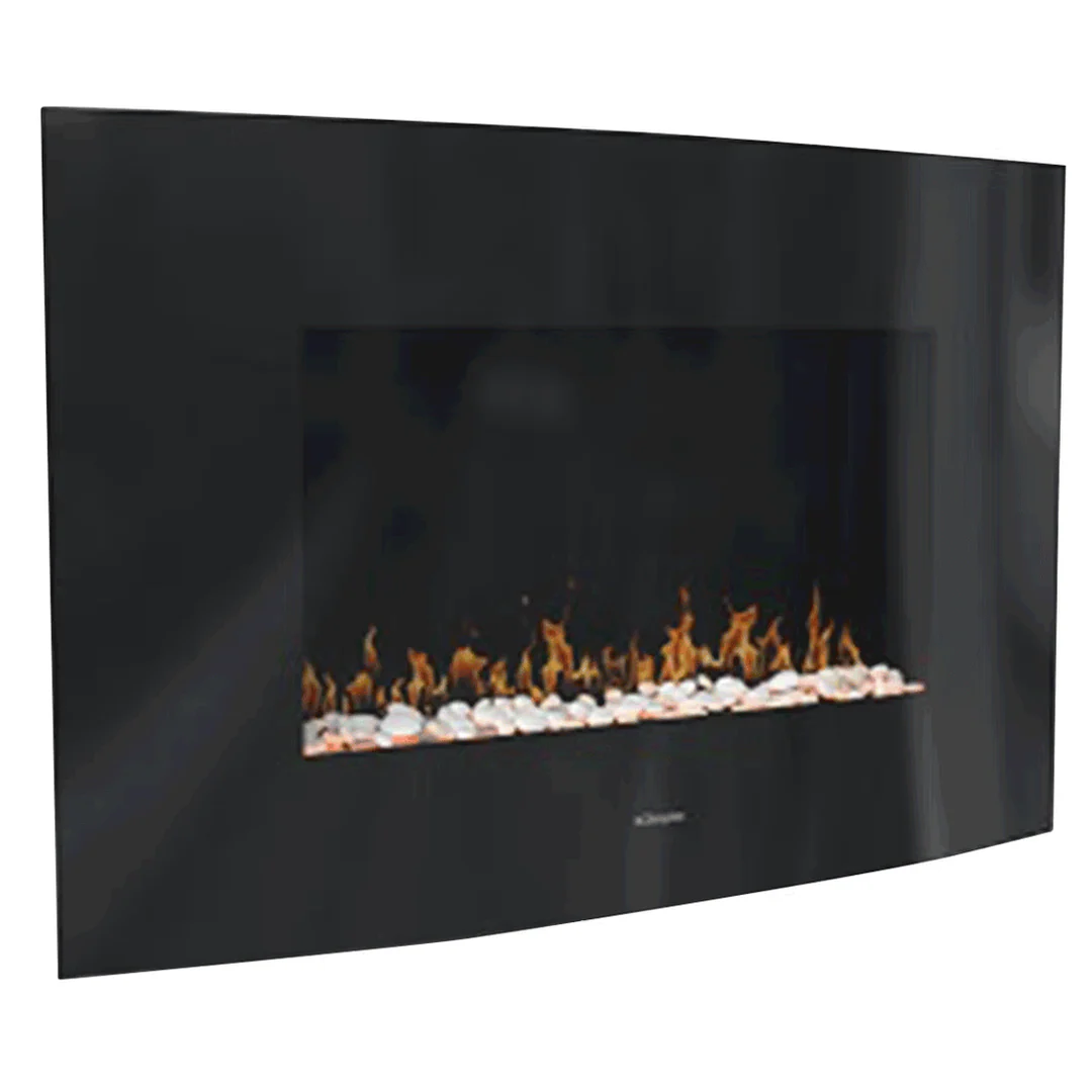 Dimplex Artesia 2kW LED Black Glass Wall Fire