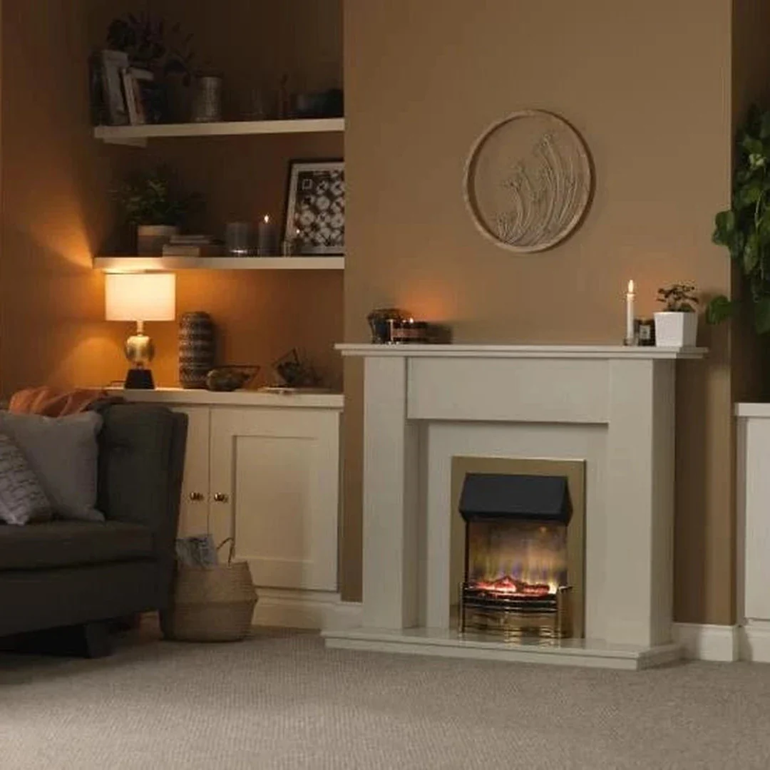 Dimplex Dumfries Optiflame 3D Inset Electric Fire | Brass - Image 3