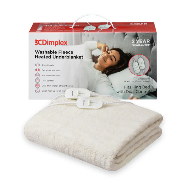 Dimplex Double Washable Fleece Heated Mattress Cover Dual Control | DMC3002 - Image 2