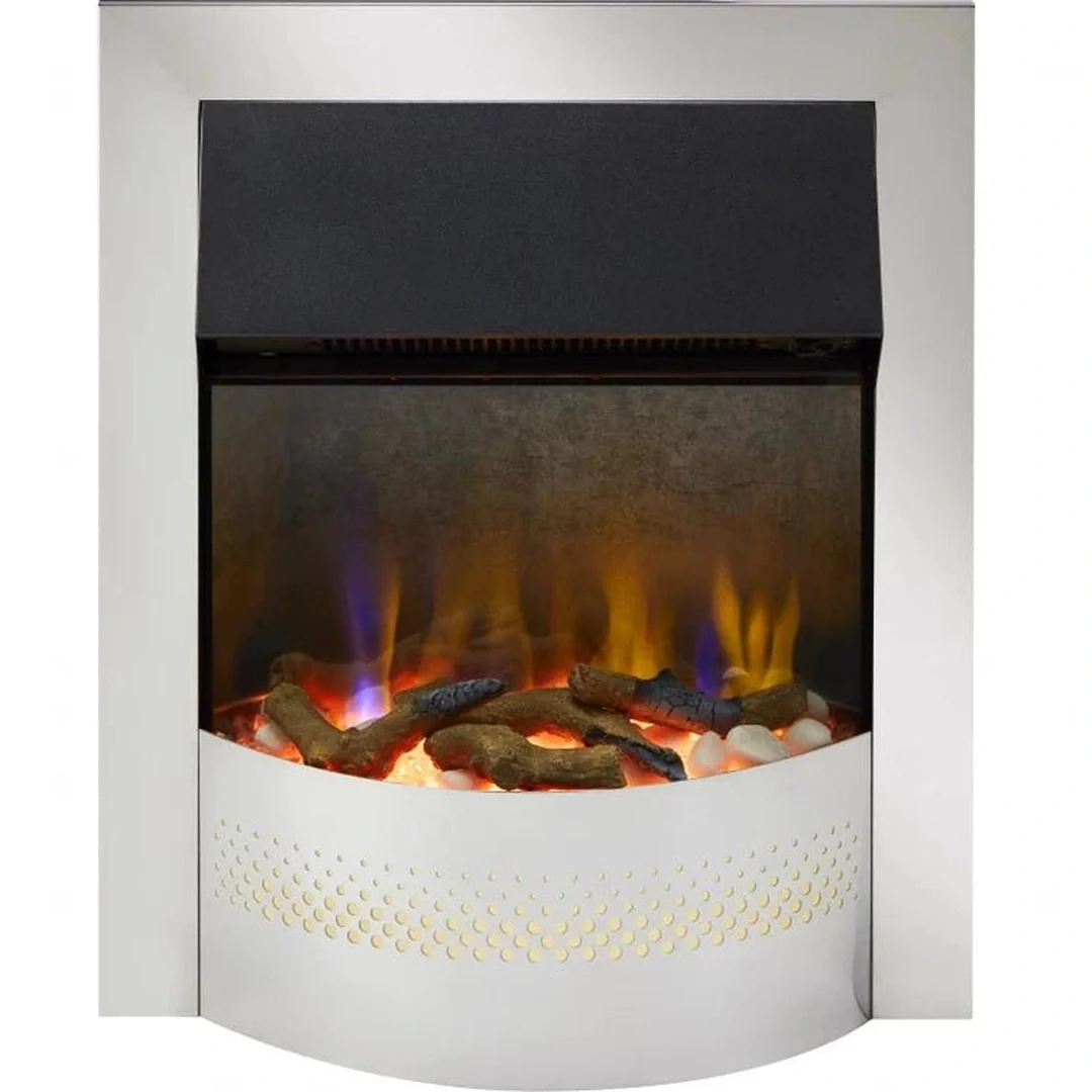 Dimplex Portree Chrome Optiflame Inset 3D Electric Fire | Chrome