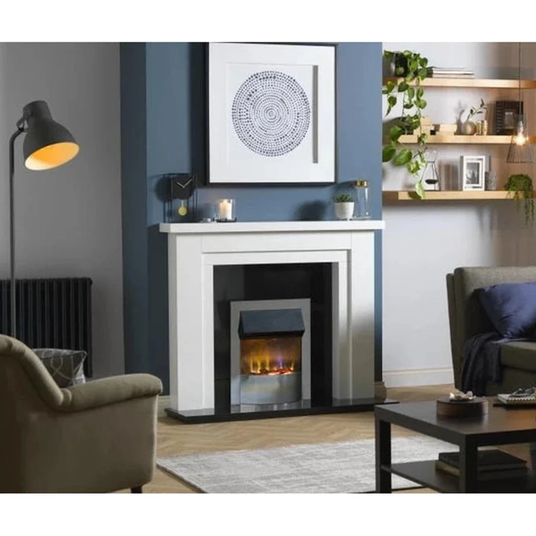 Dimplex Portree Chrome Optiflame Inset 3D Electric Fire | Chrome - Image 2