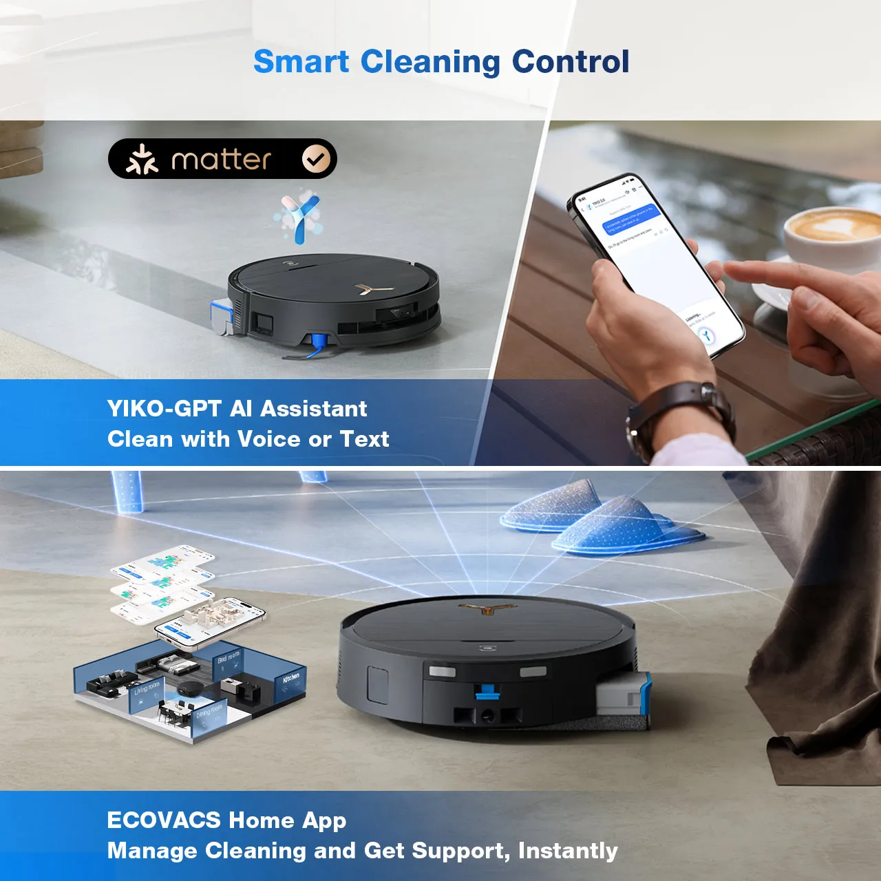 ECOVACS DEEBOT X9 PRO OMNI Robot Vacuum & Mop | Dual-Powered Flagship Cleaner - Image 3