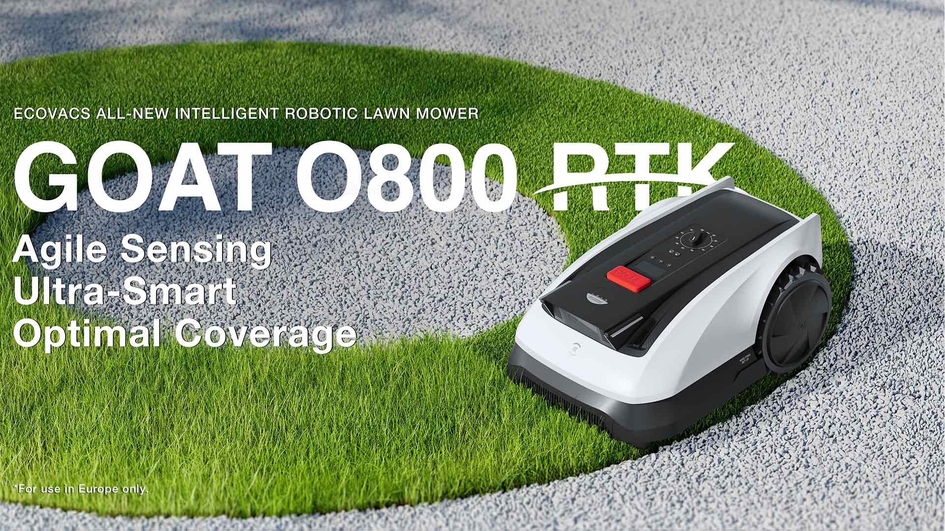 Ecovacs GOAT O800 RTK - Robotic Lawn Mower with Wire-Free RTK Navigation, up to 800m² | 270-MR2452IO - Image 3
